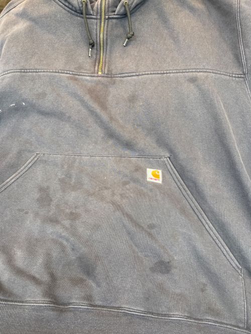 CarHartt（カーハート）CarHartt (カーハート) ハーフジップパーカー ブラック サイズ:3XLの古着・服飾アイテム