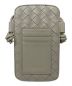 BOTTEGA VENETA (ボッテガベネタ) イントレチャートストラップフォーンポーチ ベージュ：35000円