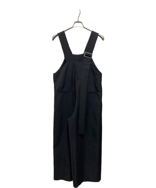 Adam et Rope（アダム エ ロペ）Adam et Rope (アダム エ ロペ) ベルテッドストラップロンパース ブラック サイズ:FREEの古着・服飾アイテム