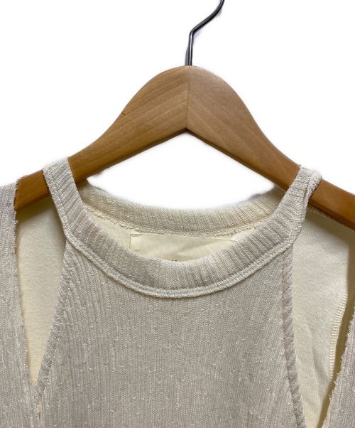 TODAYFUL（トゥデイフル）TODAYFUL (トゥデイフル) Layered Rib Dress ホワイト サイズ:.36の古着・服飾アイテム