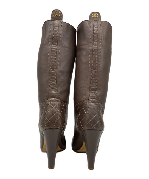 CHANEL（シャネル）CHANEL (シャネル) ロングブーツ ブラウン サイズ:36の古着・服飾アイテム