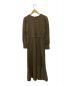 Ameri (アメリ) PENTAGON NECK FOLD HEM DRESS オリーブ サイズ:S 未使用品：15000円