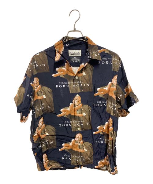 WACKO MARIA（ワコマリア）WACKO MARIA (ワコマリア) The Notorious B.I.G (ノトーリアス) アロハシャツ ブラック サイズ:Mの古着・服飾アイテム