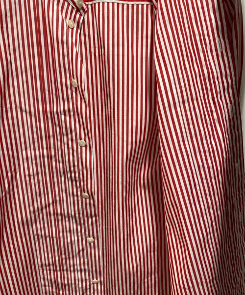 CABAN（キャバン）CABAN (キャバン) THOMAS MASON (トーマスメイソン) ストライプバンドカラーシャツ レッド サイズ:Ｓの古着・服飾アイテム