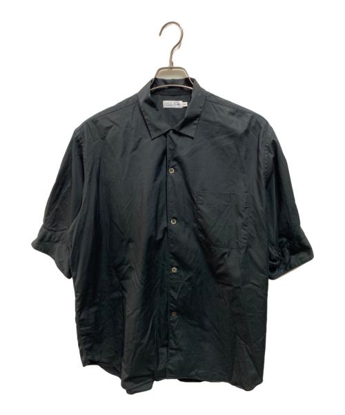 sans limite（サンリミット）sans limite (サンリミット) ブロードボックス小開襟五分袖シャツ ブラック サイズ:Ｓの古着・服飾アイテム