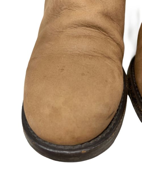 CHANEL（シャネル）CHANEL (シャネル) ココマークステッチレザーロングブーツ ブラウン サイズ:35の古着・服飾アイテム