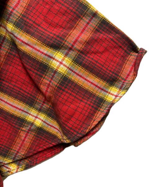 KAPITAL（キャピタル）KAPITAL (キャピタル) フレアスリーブチェックシャツ レッドの古着・服飾アイテム