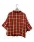 KAPITAL (キャピタル) フレアスリーブチェックシャツ レッド：6000円