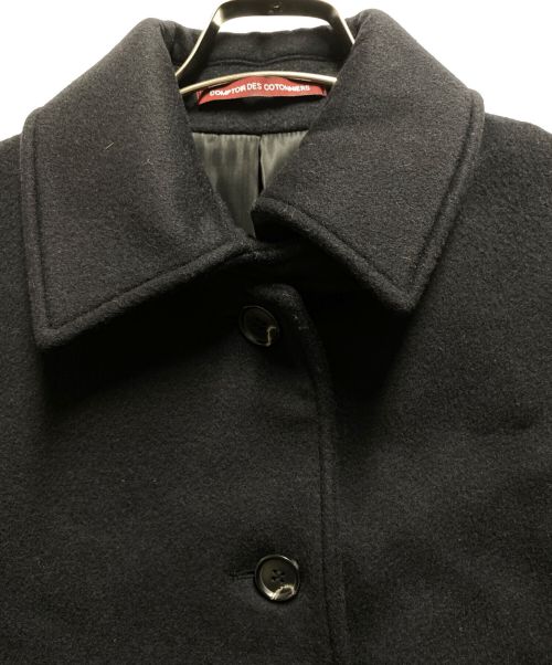 Comptoir des Cotonniers（コントワー・デ・コトニエ）Comptoir des Cotonniers (コントワー・デ・コトニエ) ウールカシミヤローデンコート ブラック サイズ:Ｓの古着・服飾アイテム