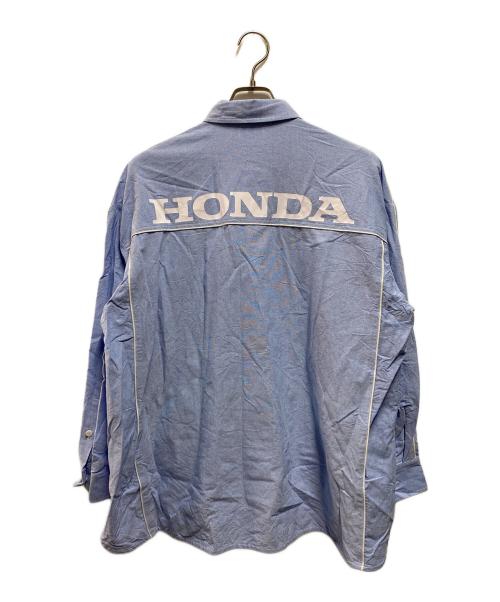 moussy（マウジー）moussy (マウジー) HONDA (ホンダ) TEAM シャツ ブルー サイズ:FREEの古着・服飾アイテム