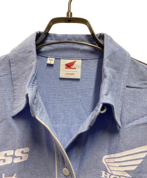 moussy（マウジー）moussy (マウジー) HONDA (ホンダ) TEAM シャツ ブルー サイズ:FREEの古着・服飾アイテム