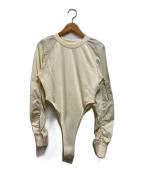 moussyマウジー）の古着「MA-1 DOCKING ボディスーツ」｜アイボリー