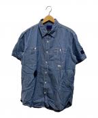 stussy×LEVI'Sステューシー×リーバイス）の古着「シャンブレーシャツ」｜インディゴ