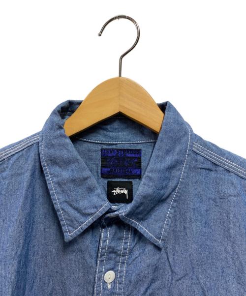 stussy（ステューシー）stussy (ステューシー) LEVI'S (リーバイス) シャンブレーシャツ インディゴ サイズ:XLの古着・服飾アイテム