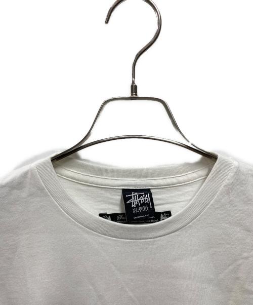 stussy（ステューシー）stussy (ステューシー) SASQUATCHfabrix. (サスクワッチファブリックス) プリントTシャツ ホワイト サイズ:XLの古着・服飾アイテム