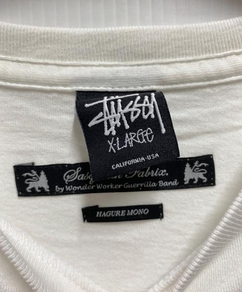 stussy（ステューシー）stussy (ステューシー) SASQUATCHfabrix. (サスクワッチファブリックス) プリントTシャツ ホワイト サイズ:XLの古着・服飾アイテム