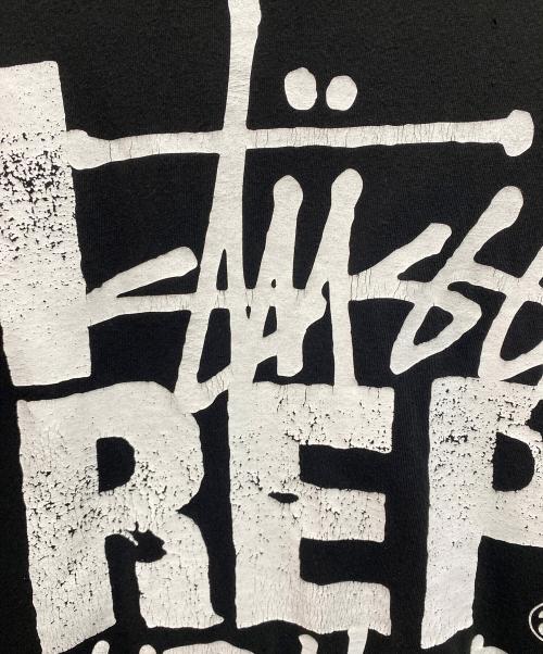 stussy（ステューシー）stussy (ステューシー) プリントTシャツ ブラック サイズ:Ⅼの古着・服飾アイテム