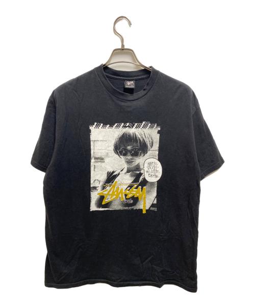 stussy（ステューシー）stussy (ステューシー) プリントTシャツ ブラック サイズ:Ⅼの古着・服飾アイテム