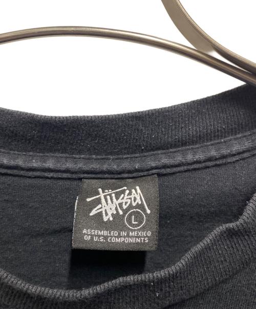 stussy（ステューシー）stussy (ステューシー) プリントTシャツ ブラック サイズ:Ⅼの古着・服飾アイテム
