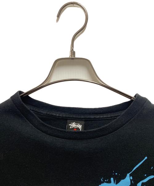 stussy（ステューシー）stussy (ステューシー) プリントTシャツ ブラック サイズ:Ⅼの古着・服飾アイテム