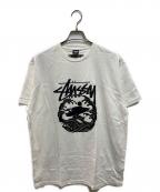 stussy×SASQUATCHfabrix.ステューシー×サスクワッチファブリックス）の古着「プリントTシャツ」｜ホワイト