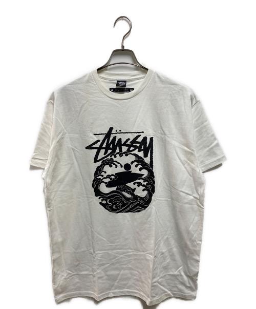 stussy（ステューシー）stussy (ステューシー) SASQUATCHfabrix. (サスクワッチファブリックス) プリントTシャツ ホワイト サイズ:XLの古着・服飾アイテム