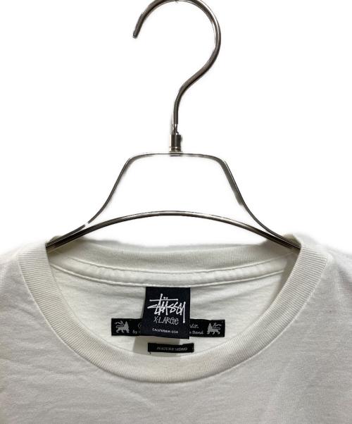 stussy（ステューシー）stussy (ステューシー) SASQUATCHfabrix. (サスクワッチファブリックス) プリントTシャツ ホワイト サイズ:XLの古着・服飾アイテム