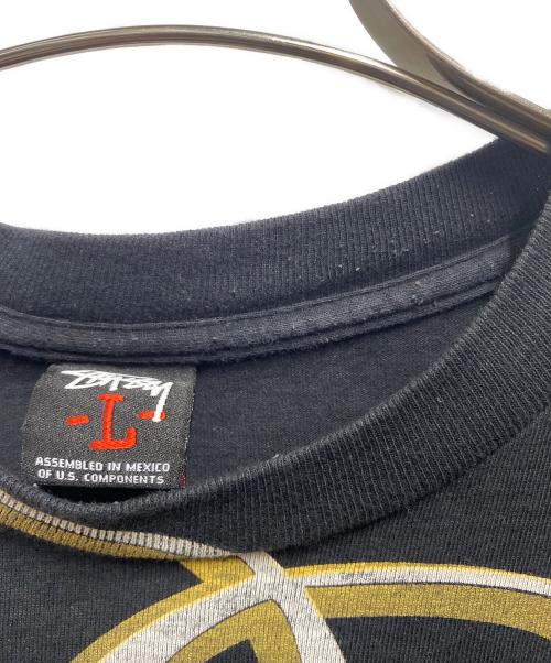 stussy（ステューシー）stussy (ステューシー) プリントTシャツ ブラック サイズ:Ⅼの古着・服飾アイテム