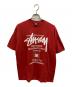stussy（ステューシー）の古着「プリントTシャツ」｜レッド