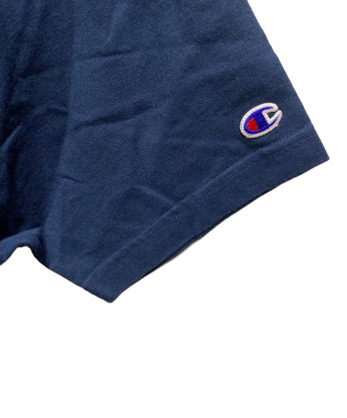 stussy（ステューシー）stussy (ステューシー) Champion (チャンピオン) Tシャツ ネイビー サイズ:Lの古着・服飾アイテム