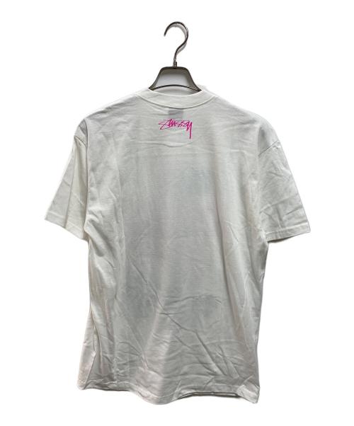 stussy（ステューシー）stussy (ステューシー) プリントTシャツ ホワイト サイズ:L 未使用品の古着・服飾アイテム
