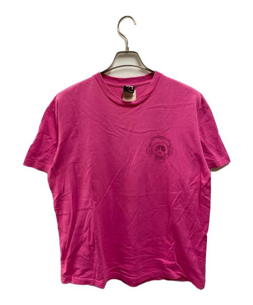 stussy（ステューシー）stussy (ステューシー) MINOTAUR (ミノトール) NEROLI (ネロリ) スカル プリントTシャツ ピンク サイズ:Lの古着・服飾アイテム