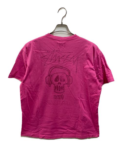 stussy（ステューシー）stussy (ステューシー) MINOTAUR (ミノトール) NEROLI (ネロリ) スカル プリントTシャツ ピンク サイズ:Lの古着・服飾アイテム