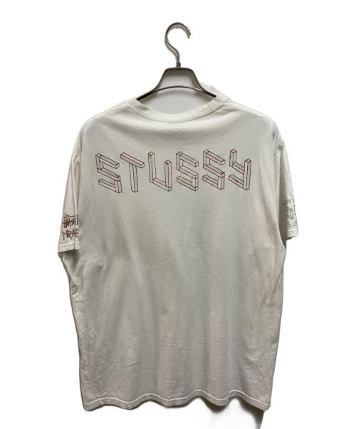 stussy（ステューシー）stussy (ステューシー) Tシャツ ホワイト サイズ:Ⅼの古着・服飾アイテム