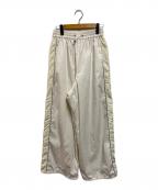 RAY BEAMSレイ ビームス）の古着「パイピング トラック パンツ」｜アイボリー