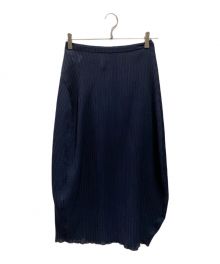 JIL SANDER（ジルサンダー）の古着「プリーツスカート」｜ネイビー