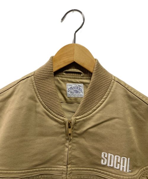 STANDARD CALIFORNIA（スタンダードカリフォルニア）STANDARD CALIFORNIA (スタンダードカリフォルニア) Coolmax Stretch Twill Derby Jacket ベージュ サイズ:Sの古着・服飾アイテム