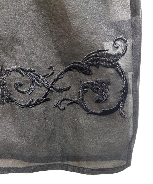 HARE（ハレ）HARE (ハレ) シアーフロントシシュウシャツ ブラック サイズ:freeの古着・服飾アイテム