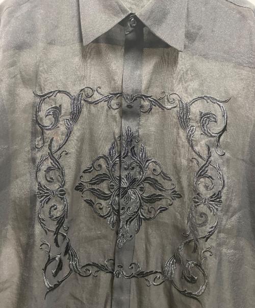 HARE（ハレ）HARE (ハレ) シアーフロントシシュウシャツ ブラック サイズ:freeの古着・服飾アイテム