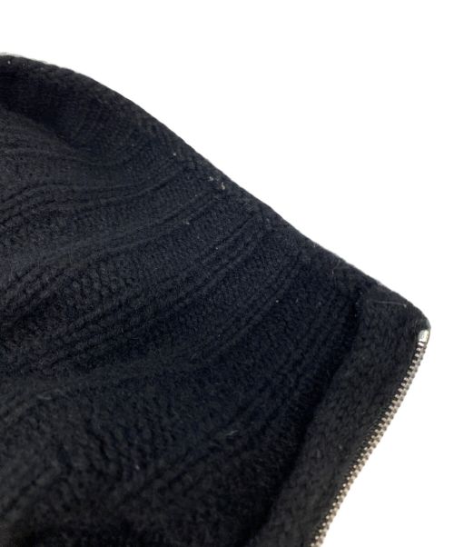 HERMES（エルメス）HERMES (エルメス) カシミヤハイネックハーフジップニット ブラック サイズ:サイズ詳細参照の古着・服飾アイテム