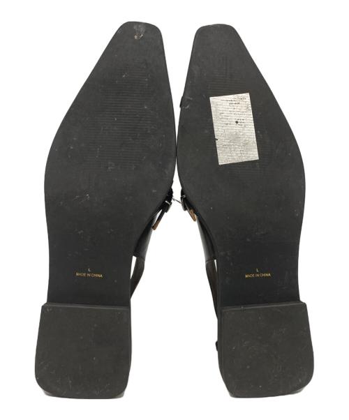 moussy（マウジー）moussy (マウジー) HARNESS SLINGBACK ブラウン サイズ:Ｌの古着・服飾アイテム