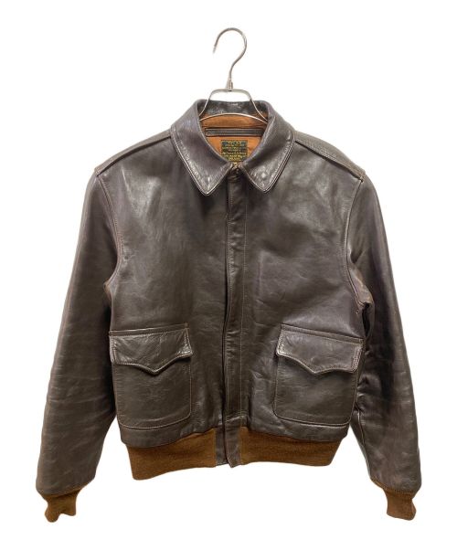 TOYS MCCOY（トイズマッコイ）TOYS MCCOY (トイズマッコイ) A-2 ホースハイド レザージャケット ブラウン サイズ:38の古着・服飾アイテム