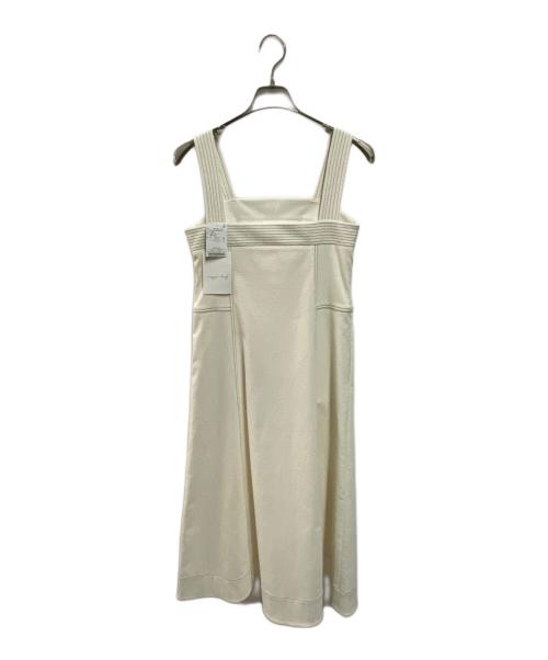 Missing you already（ミッシングユーオールレディ）Missing you already (ミッシングユーオールレディ) STITCH FLARED DRESS ホワイト サイズ:SM 未使用品の古着・服飾アイテム