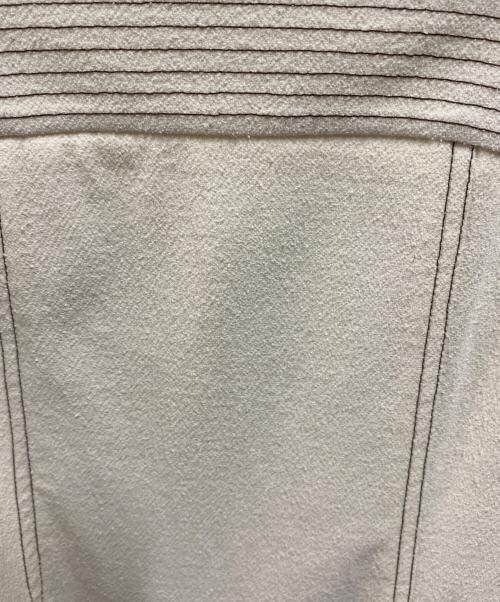 Missing you already（ミッシングユーオールレディ）Missing you already (ミッシングユーオールレディ) STITCH FLARED DRESS ホワイト サイズ:SM 未使用品の古着・服飾アイテム