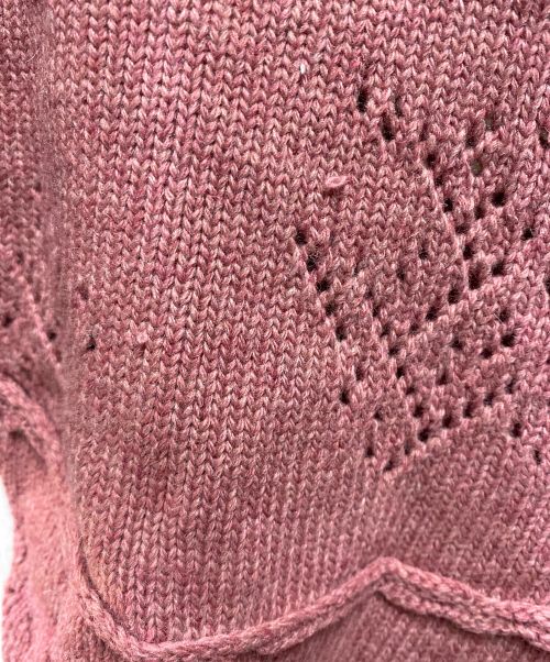 pillings（ピリングス）pillings (ピリングス) Ron Herman (ロンハーマン) ウールニットアシンメオtリーキャミソール ピンク サイズ:FREEの古着・服飾アイテム