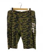 stussy×Championステューシー×チャンピオン）の古着「スウェットハーフパンツ」｜グリーン