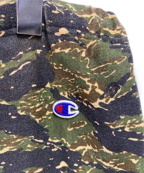 stussy（ステューシー）stussy (ステューシー) Champion (チャンピオン) スウェットハーフパンツ グリーン サイズ:XLの古着・服飾アイテム