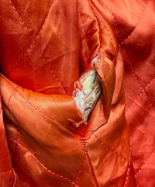 HAPPY LEGS（ハッピーレッグス）HAPPY LEGS (ハッピーレッグス) 70's 別珍 サテン リバーシブル スカジャン レッド サイズ:Ⅼの古着・服飾アイテム