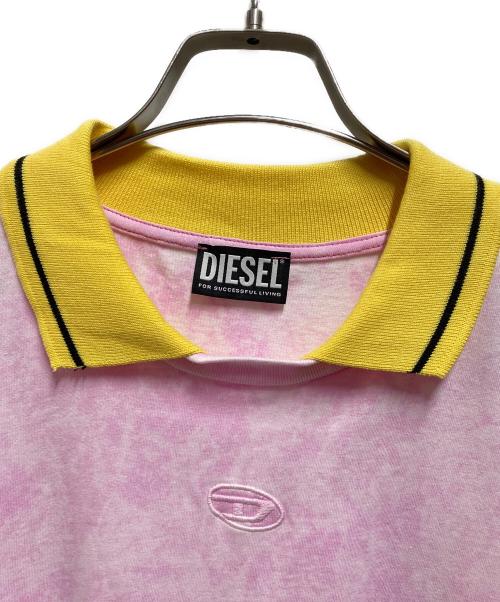 DIESEL（ディーゼル）DIESEL (ディーゼル) Ｄロゴポロシャツ ピンク サイズ:Ｓ 未使用品の古着・服飾アイテム