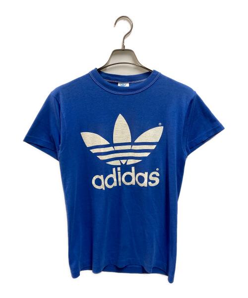 adidas（アディダス）adidas (アディダス) ヴィンテージ両面トレフォイルTシャツ ブルー サイズ:Ｍの古着・服飾アイテム